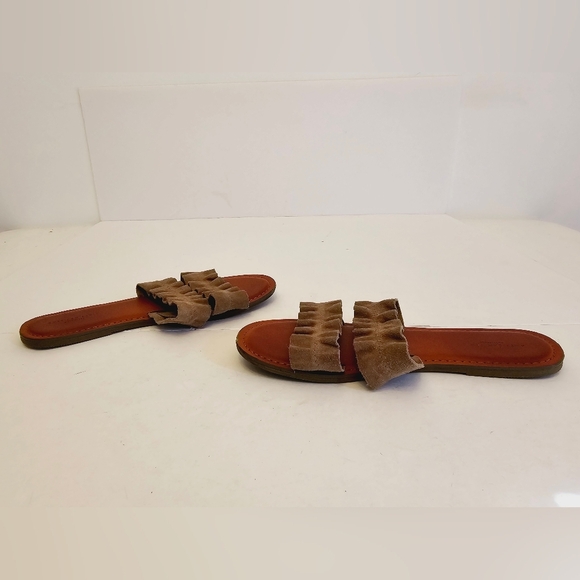 American Eagle Outfitters Women's Brown Tan Slides Sandals Size 8 - Picture 12 of 14